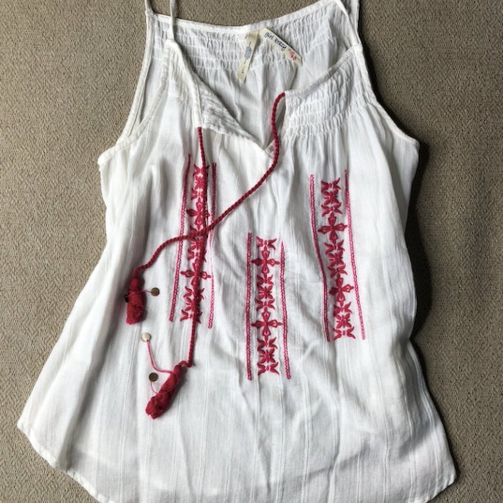 Amazing White Boho Top